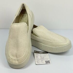 Hey Dude Mens Sunapee Coastline Canvas Woven Bone 9